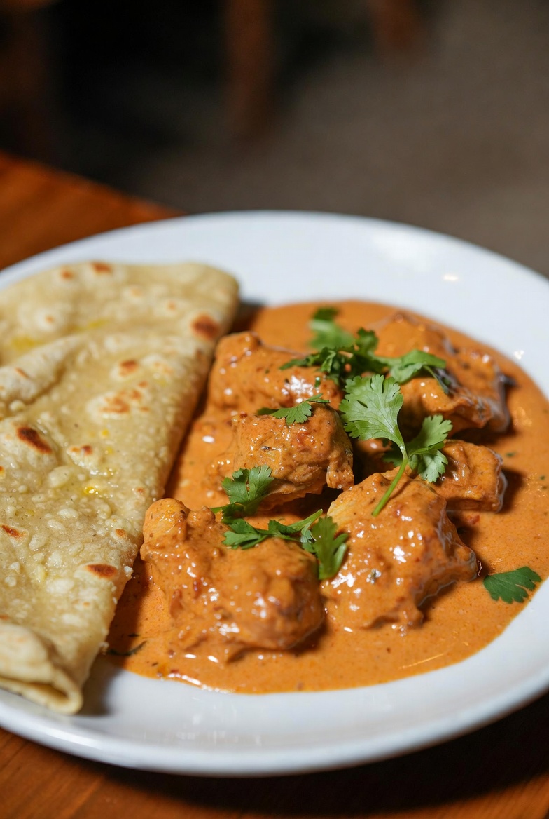 Butter Chapathi and Butter chicken