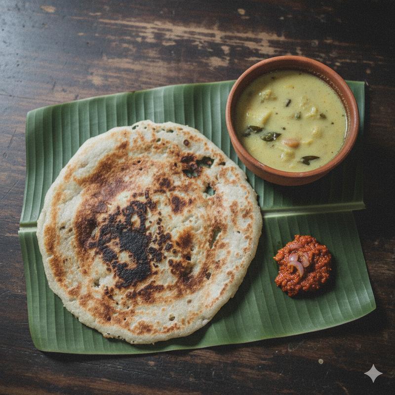 Appam with Sodhi and Sambal