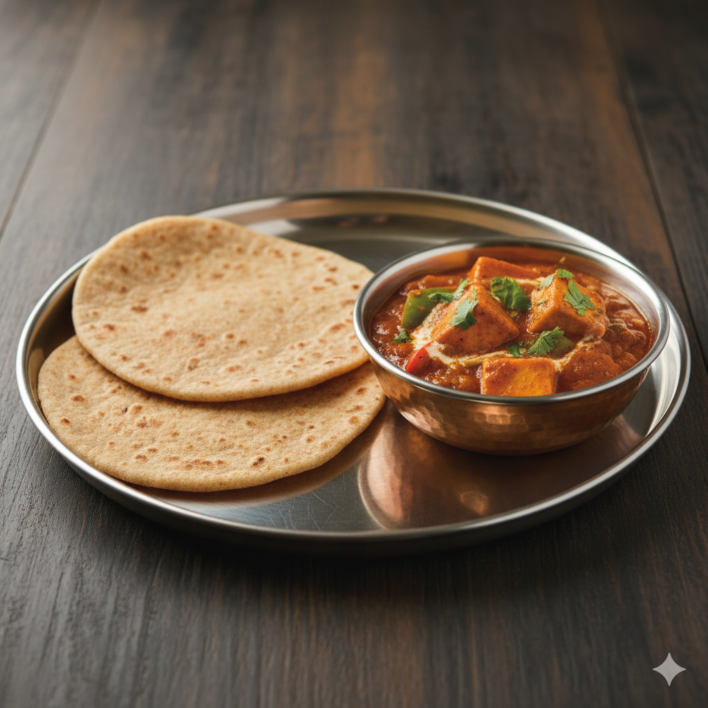 Chapathi And Kadai Paneer
