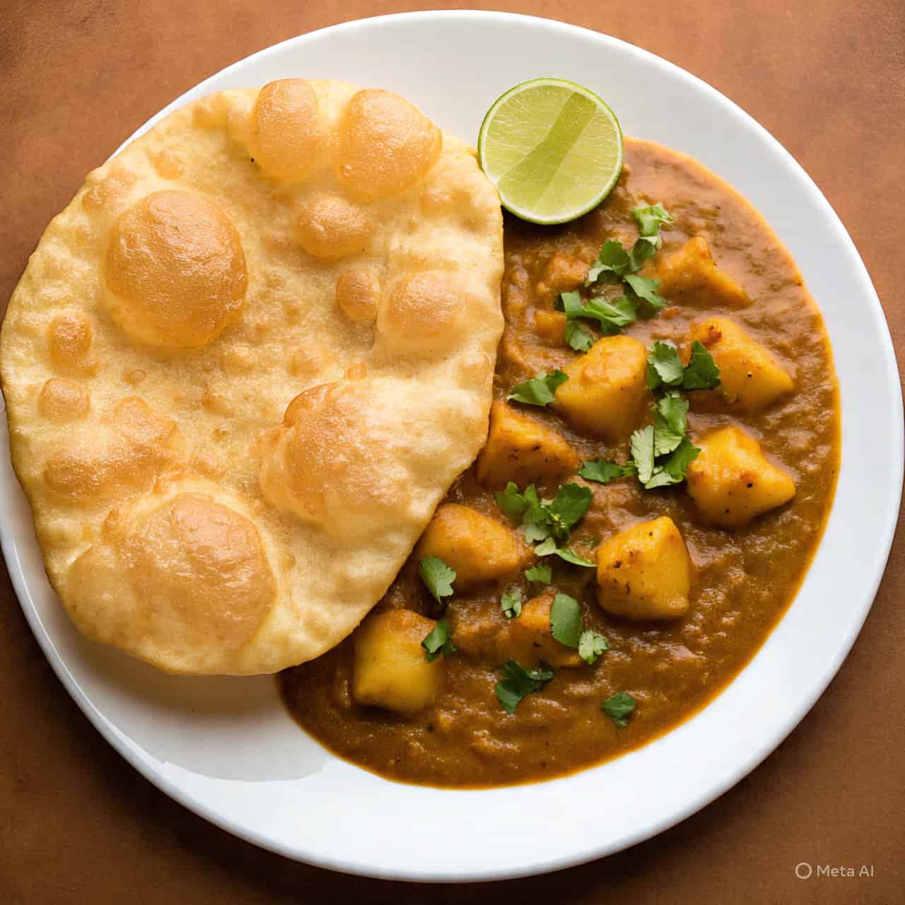 Poori + Aloo Dum Masala