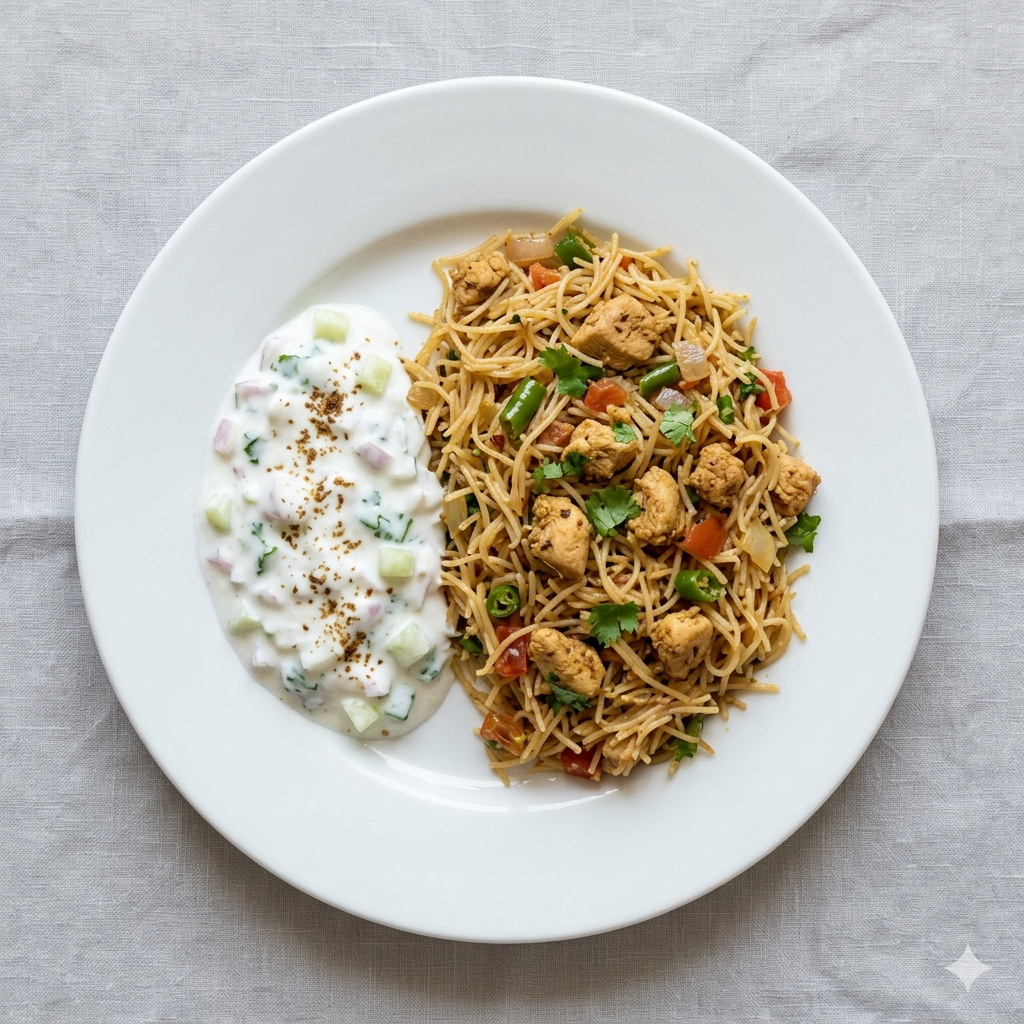 Chicken Semiya Badh + Raita