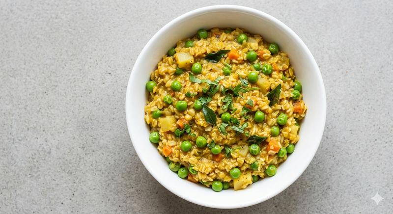 Green peas masala oats