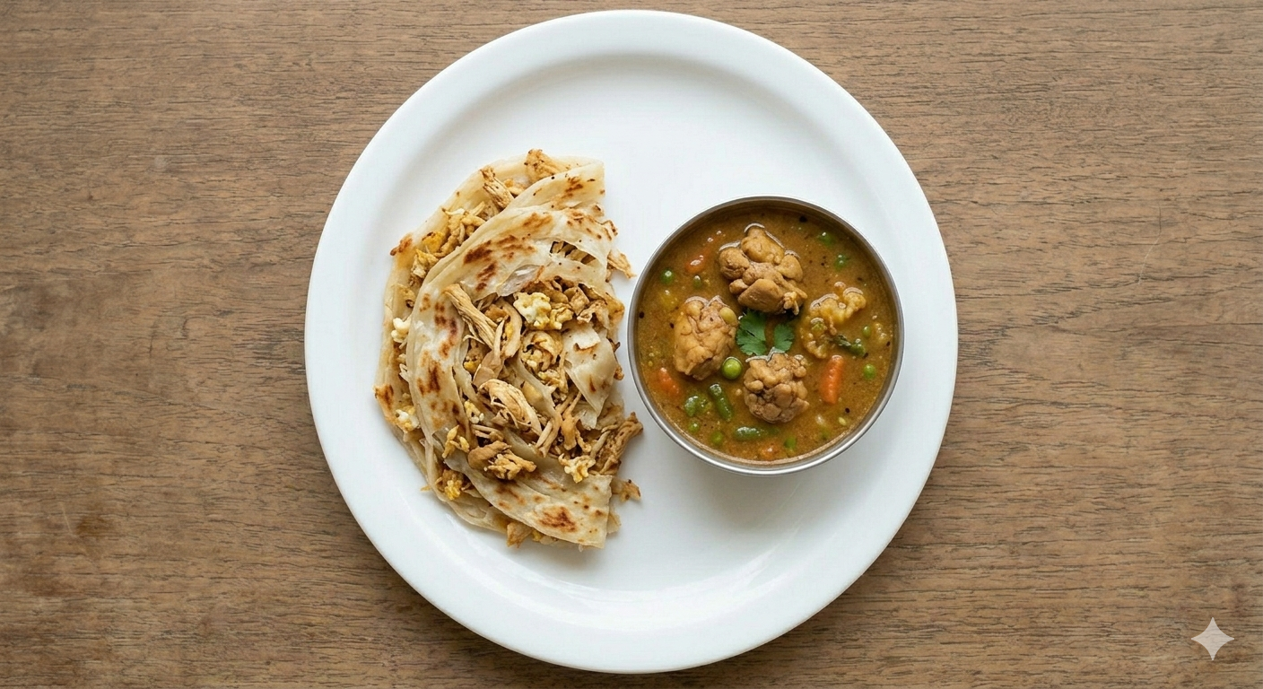 Chicken Lappa + Chicken Salna