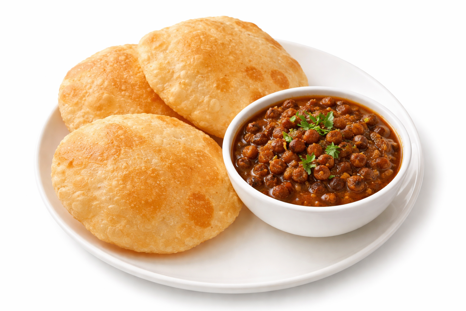 Chola Poori + Kerala special black channa