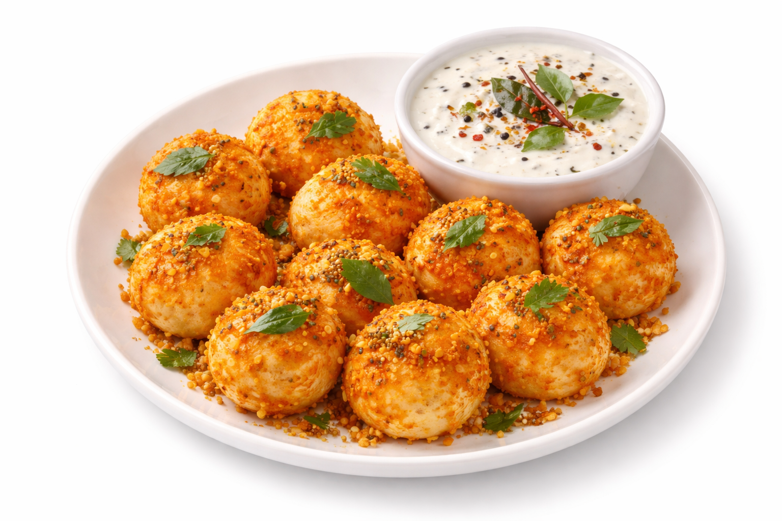 Ghee Podi Idly and Chutney