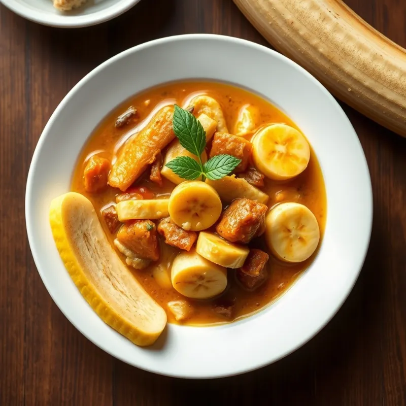 Raw Banana kuzhambu