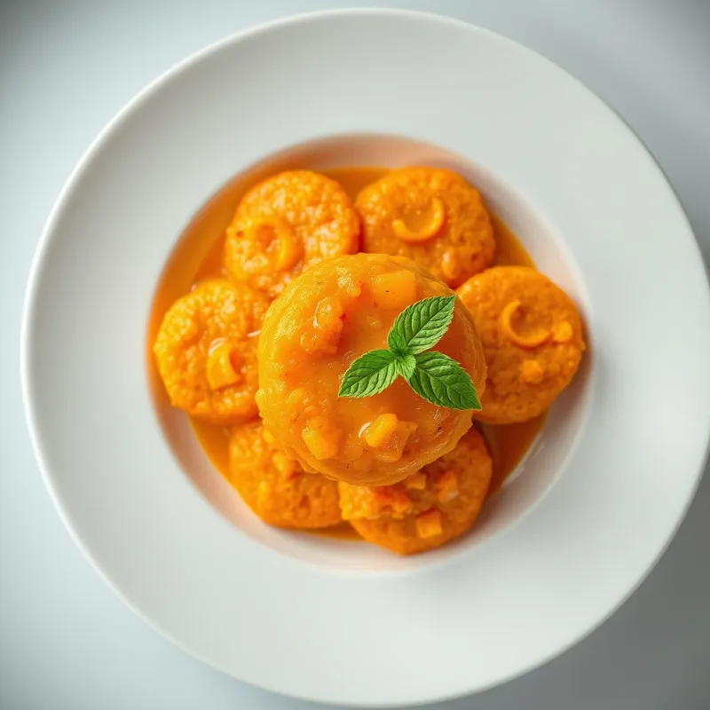 Orange Dal Idly
