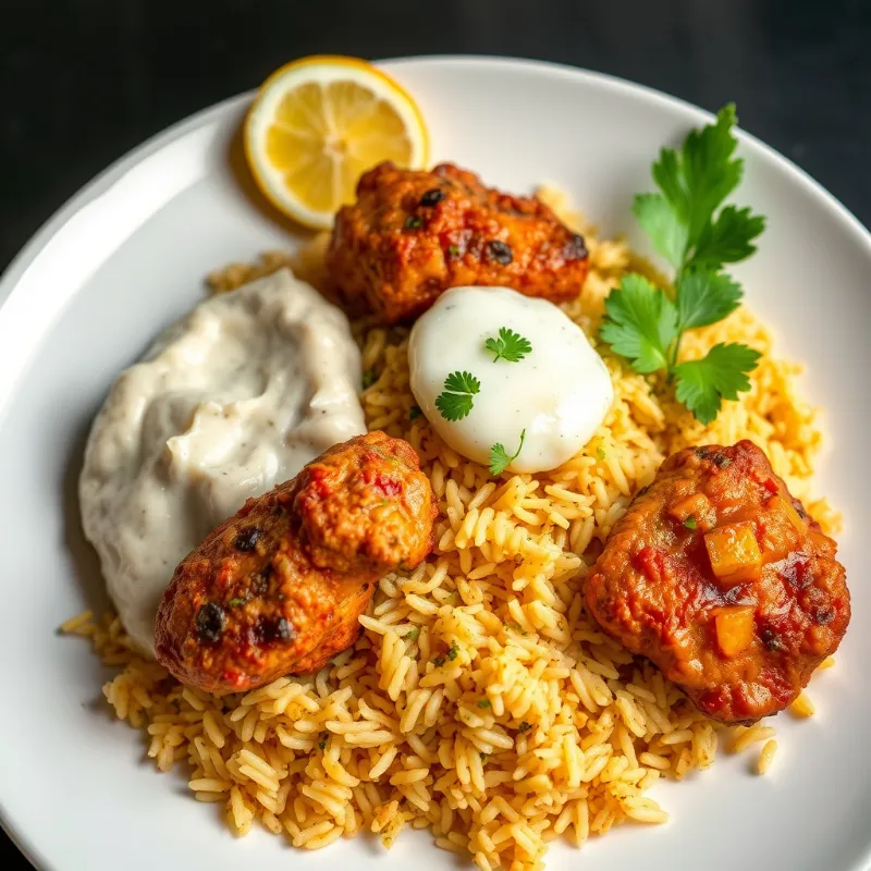Hyderabad Chicken Briyani + Boondi Raita