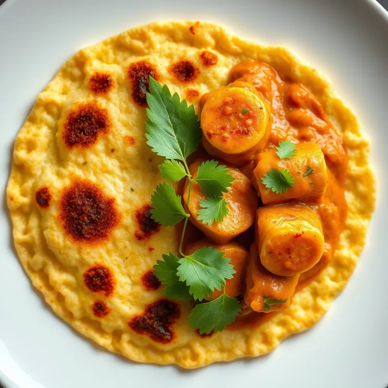 Lattcha parotta + Babycorn Tikka Masala