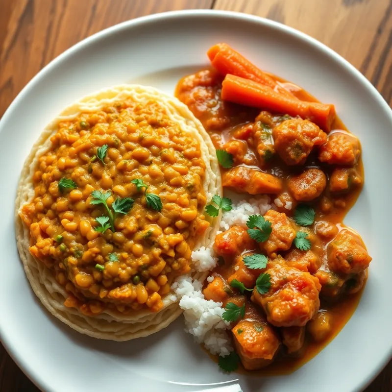 Moong Dal Idly + Veg Stew + Carrot Thoran