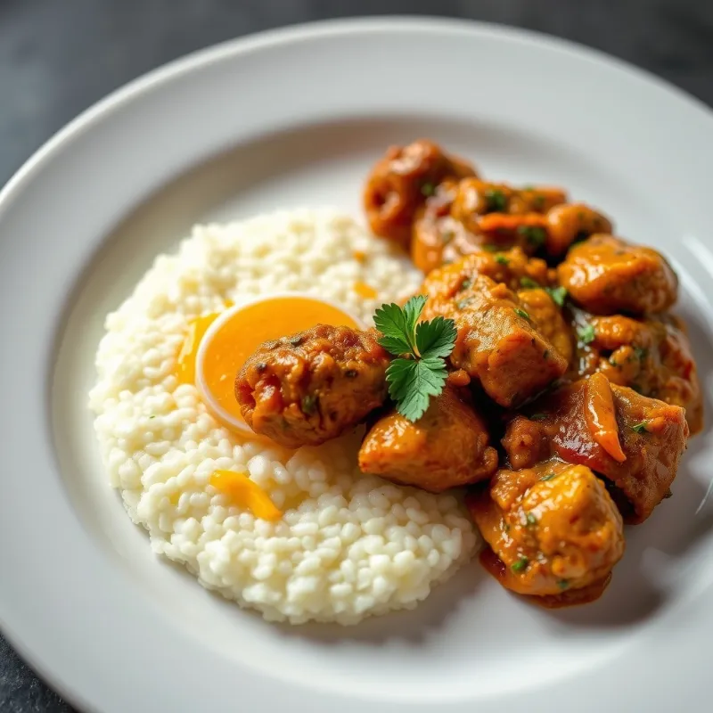 Chapathi + Chettinad Chicken Curry