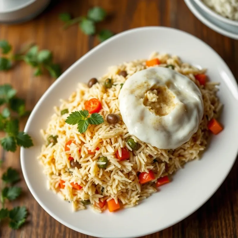 Ambur Vegetable Briyani + Raita