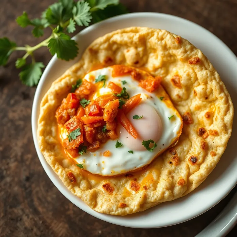 Chapathi + Egg bhurji + Chole Masala