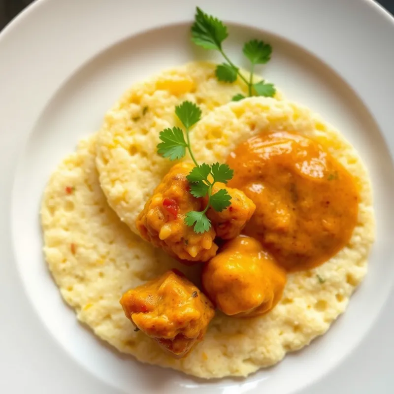 Millet Idly + Chicken Chukka + Peanut Chutney