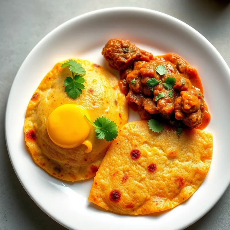 Chapathi + Chettinad Chicken Curry