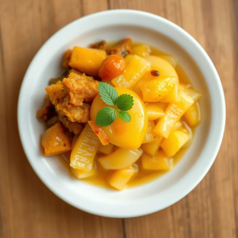 Pazhan Kanji + Mor Milagai + Mango pickle