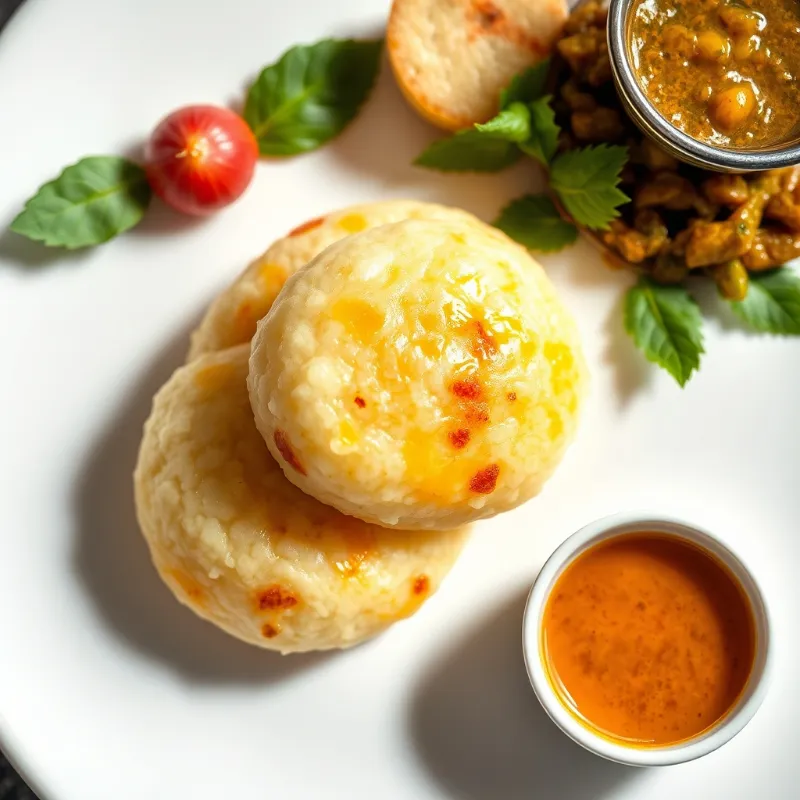 Mini idly + Radish Sambar + Curry Leaves Chutney