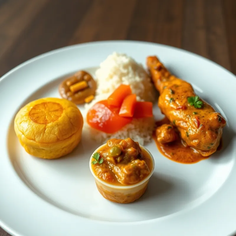Mini idly + Veg Kurma + Chicken Chettinad
