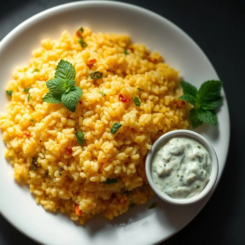 Rava Upma + Mint Chutney