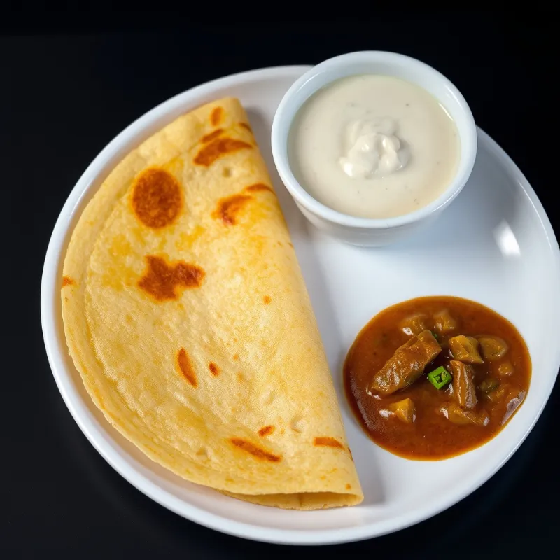 Pesarattu Dosa + Drumstick Sambar + Coconut Chutney