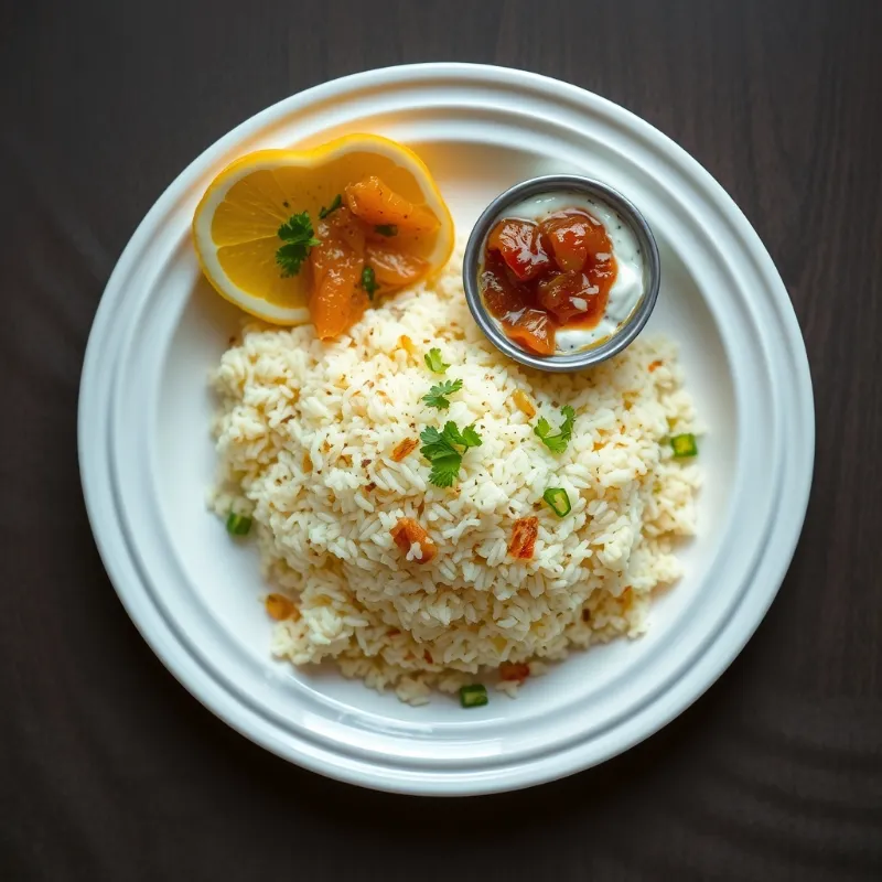 Poha Upma + Coconut Chutney + Pickle