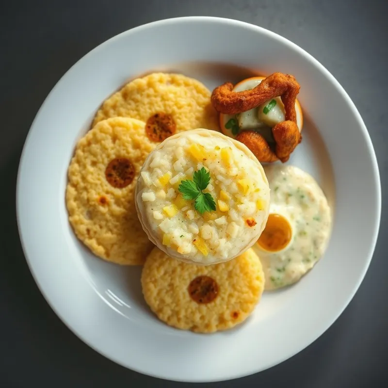 Millet Idly + Chicken Paaya + Garlic Chutney