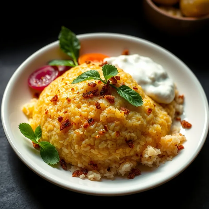 Millet Pongal + Gotsu + Coconut Chutney