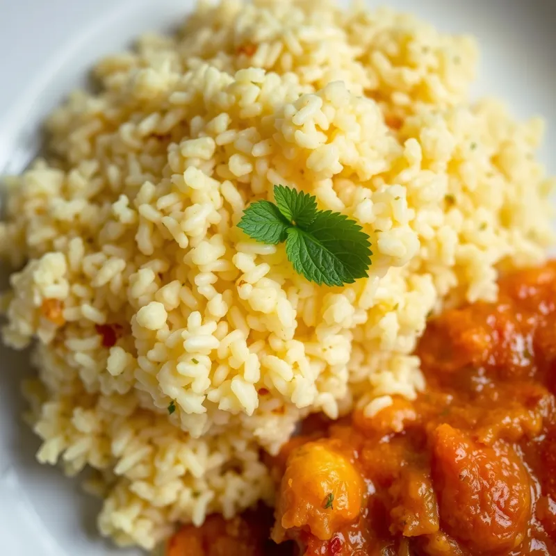 Cauliflower Semiya Biryani + Tomato Rassa