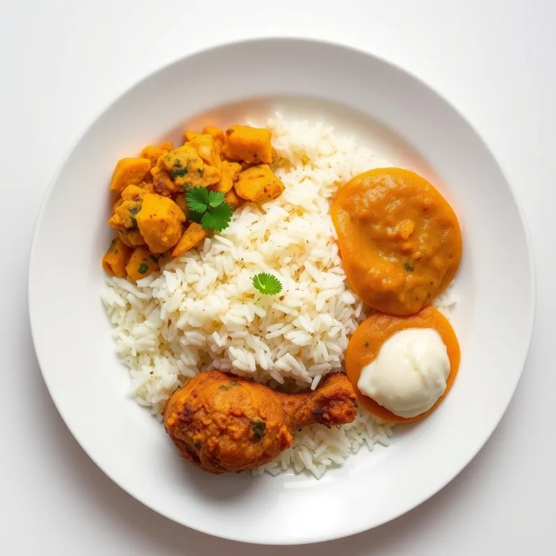 Lemon Rice + Pumpkin Dal Kootu + Chicken Kurumelagu + Rabdi