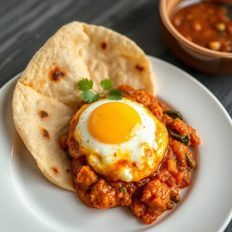 Butter Chapathi + Kerala Egg Roast