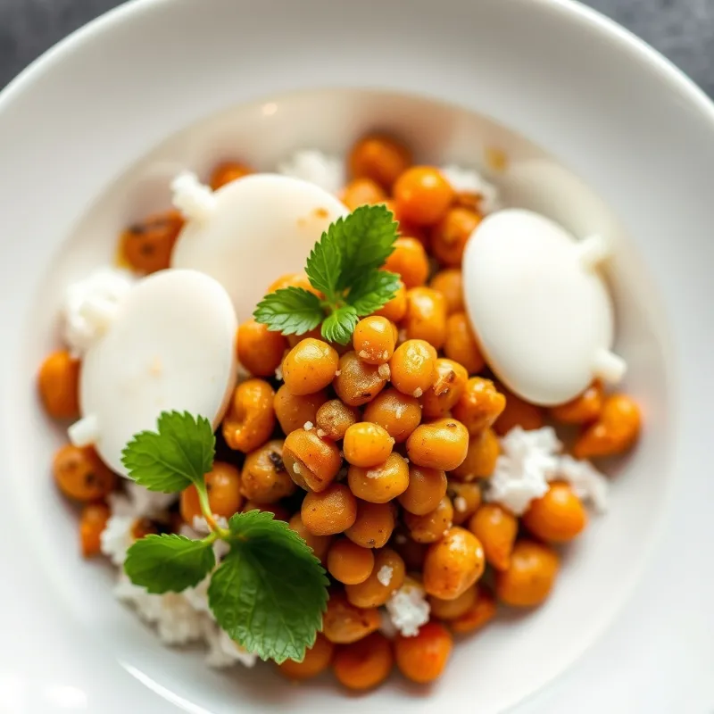 Aval coconut + channa bowl