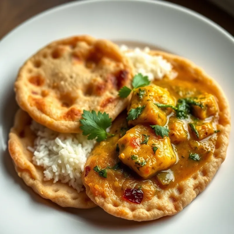 Methi Poori + Hariyali panneer curry