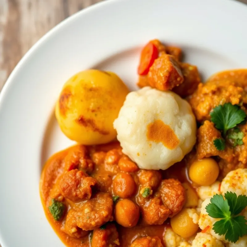Mini idly + Veg Kurma + Cauliflower Chettinad