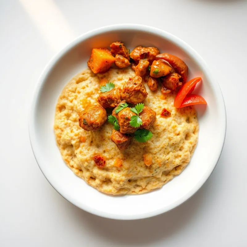 Chicken Kothu Wheat Parotta + Chicken Salna