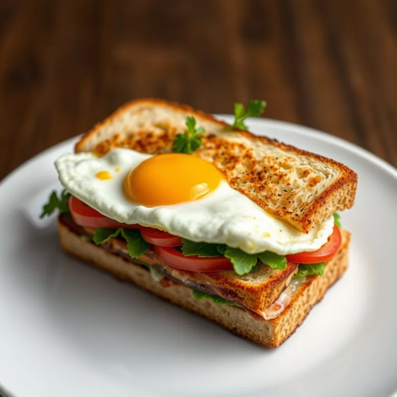 Egg club sandwich