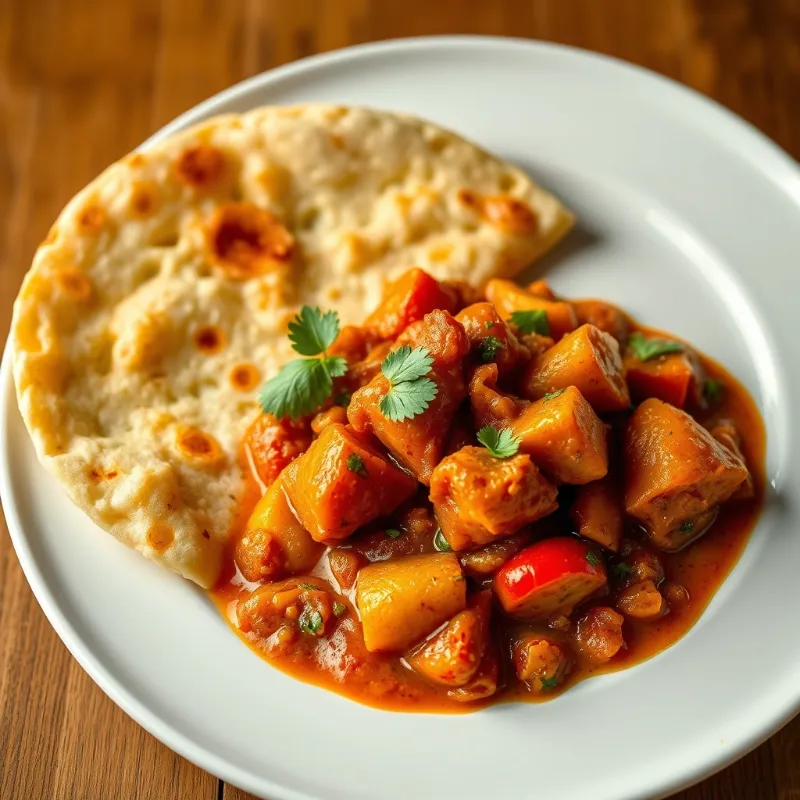 Chapathi + Vegetable Kadhai Masala