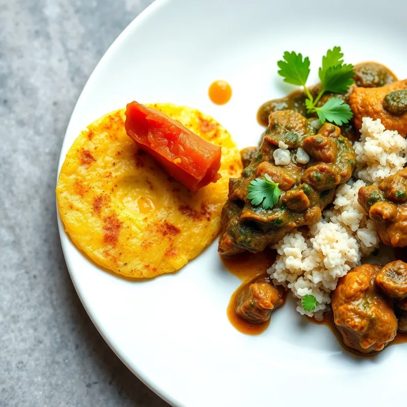 Masala Tawa Idly + Palak Chicken