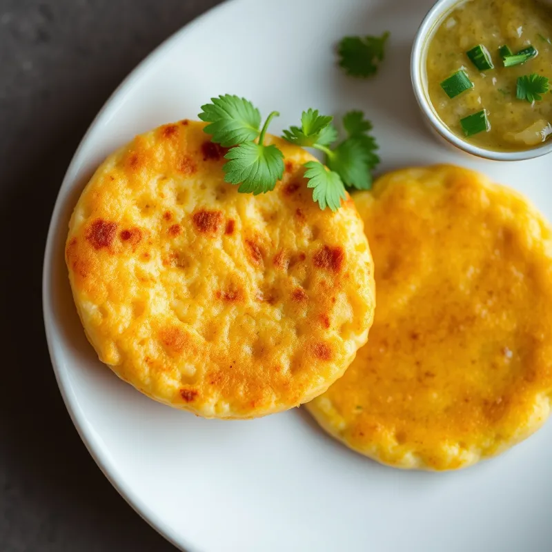 Masala Tawa Idly + Drumstick Sambar + Mint & Coriander Chutney